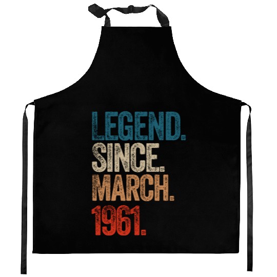 Birthday 1961 vintage Birthday since 1961 Kitchen Aprons