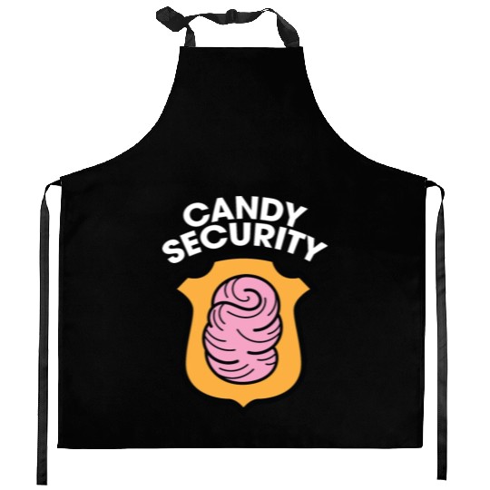 Candy Security Mom Dad Matching Birthday Costume Kitchen Aprons