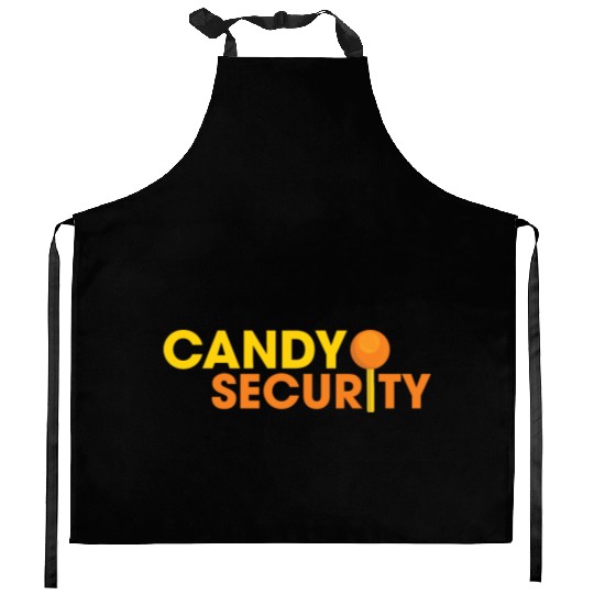 Candy Security Mom Dad Matching Birthday Costume Kitchen Aprons