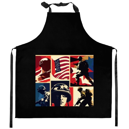 Memorial Day 6 Kitchen Aprons
