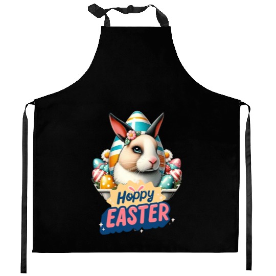 Hoppy Easter Kitchen Aprons