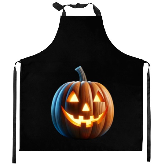 Jack o Lantern Pumpkin Kitchen Aprons