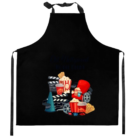 Popcorn Vintage Movie Night Kitchen Aprons