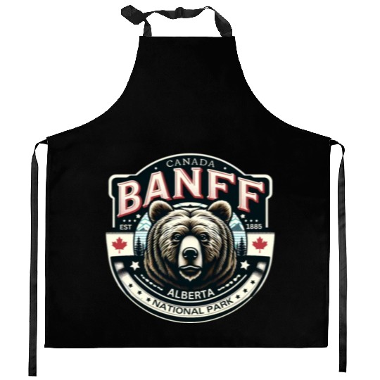 Banff National Park, Alberta Canada grizzly bears Kitchen Aprons