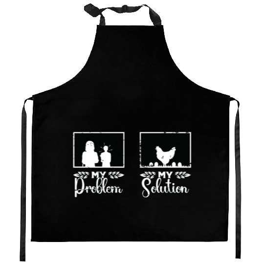 Poultry Farmer My Problem My Pictogram Mom Dad Kitchen Aprons