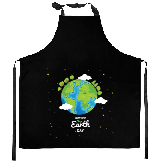 Earth day Kitchen Aprons
