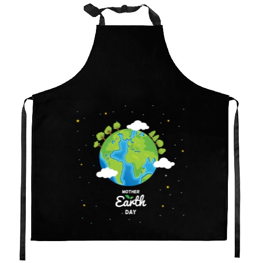 Earth day Kitchen Aprons