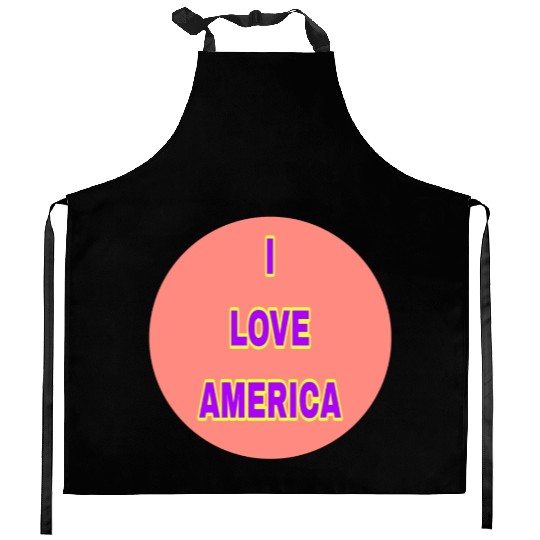 I LOVE AMERICA SUPER QUALITY Kitchen Aprons