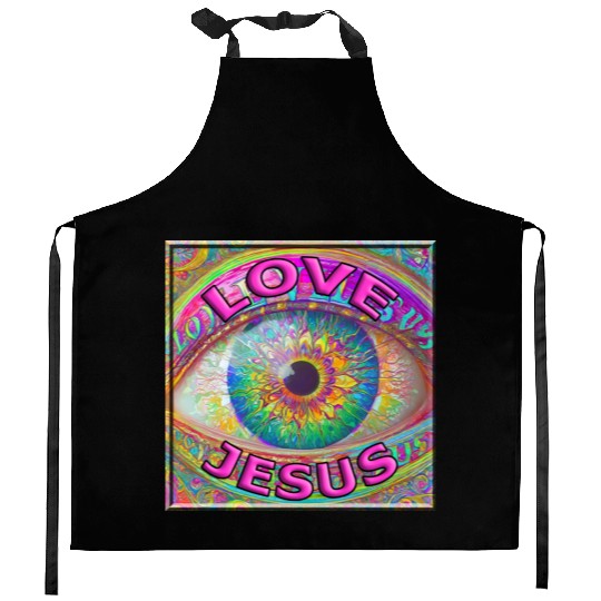Eye (I) Love Jesus Kitchen Aprons