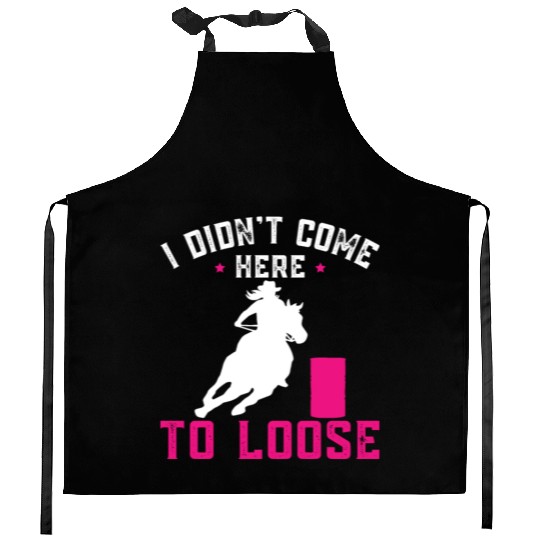 Horse Riding Girl Barrel Racing Kitchen Aprons