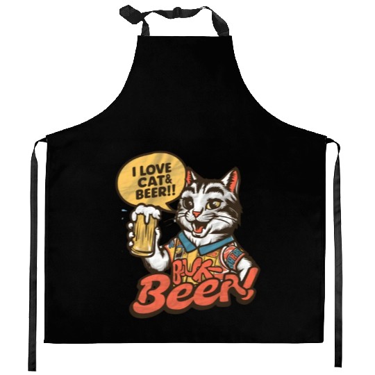 I Love Beer Kitchen Aprons
