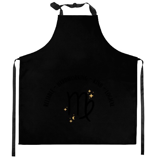 Virgo Zodiac Sign Design: Reliable, Hardworking Kitchen Aprons
