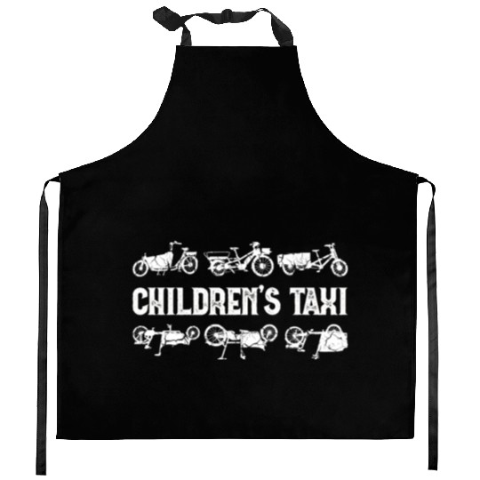 Childrens Taxi Cargo Bicycle Cargobike Kitchen Aprons