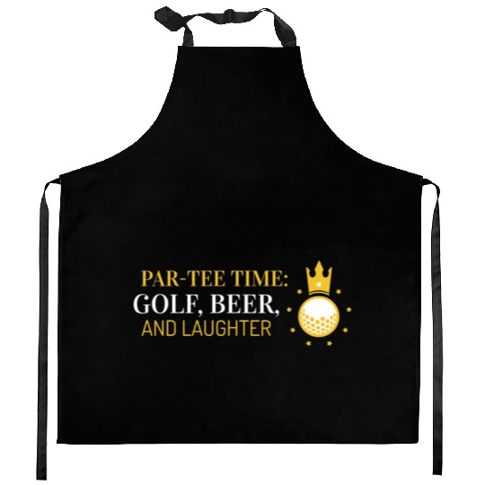 Par-Kitchen Aprons Time, Golf, Beer, and Laughter