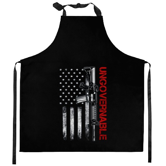 Ungovernable Become Ungovernable American USA FLag Kitchen Aprons