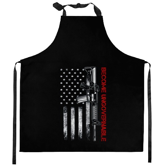 Become Ungovernable American USA Flag Kitchen Aprons