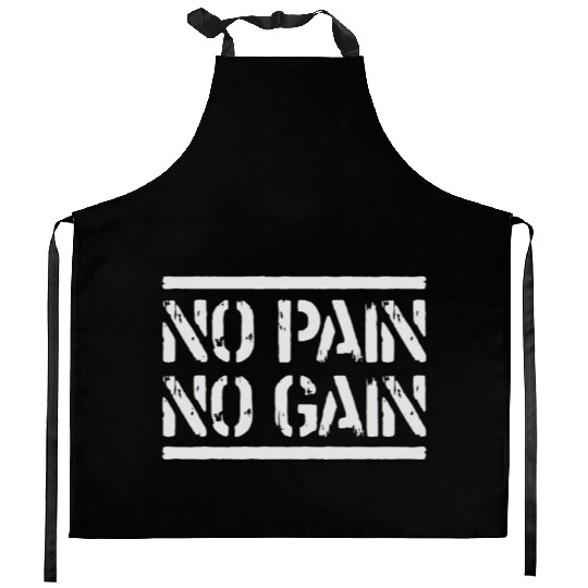 No Pain No Gain Kitchen Aprons