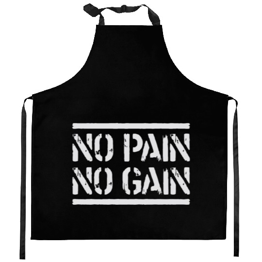 No Pain No Gain Kitchen Aprons