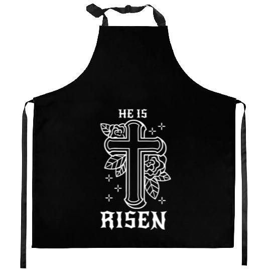 He Is Risen Easter Jesus Resurrection Christian Kitchen Aprons