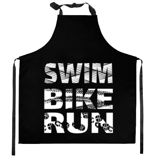 Triathlon Swim Bike Run Athleten Kitchen Aprons