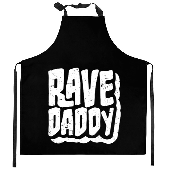 Rave Daddy EDM Techno Music Raver Party Festival Kitchen Aprons
