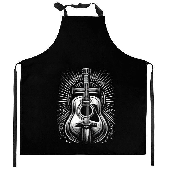 Prayer Songs Jesus Christ Religious Music Praise Kitchen Aprons
