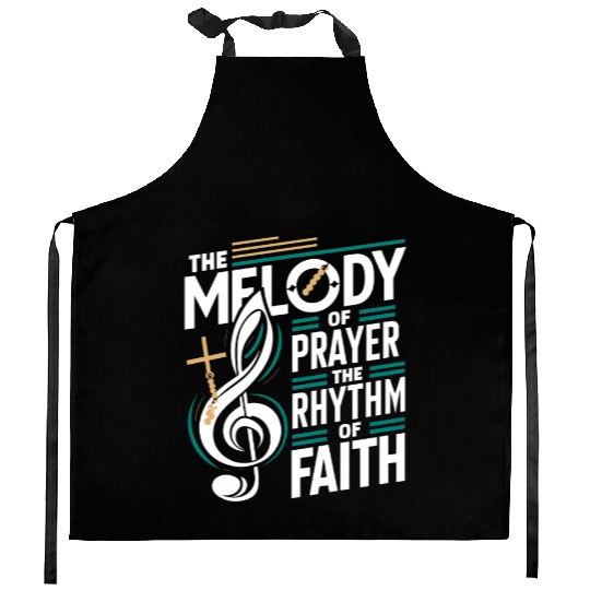 Prayer Songs Jesus Christ Religious Music Praise Kitchen Aprons