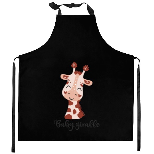 Baby Giraffe Kitchen Aprons