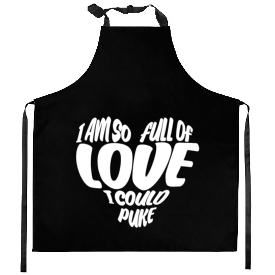 Valentine's Day Girlfriend Heart Kitchen Aprons