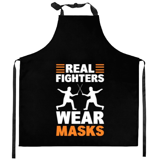 Fencing Sport Fencer Kitchen Aprons