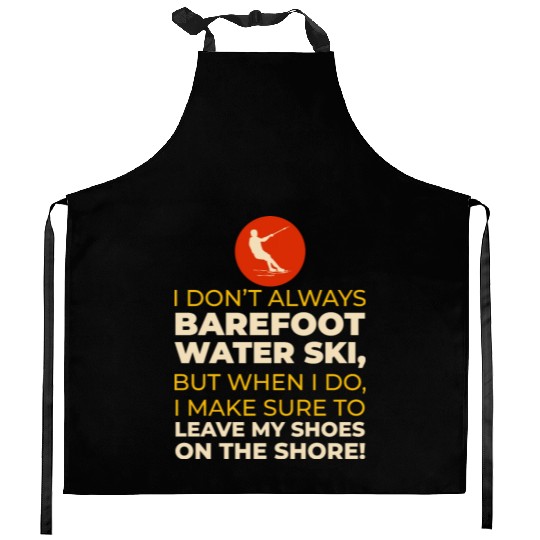 Barefoot Water Skiing Extreme Sports Barefooting Kitchen Aprons