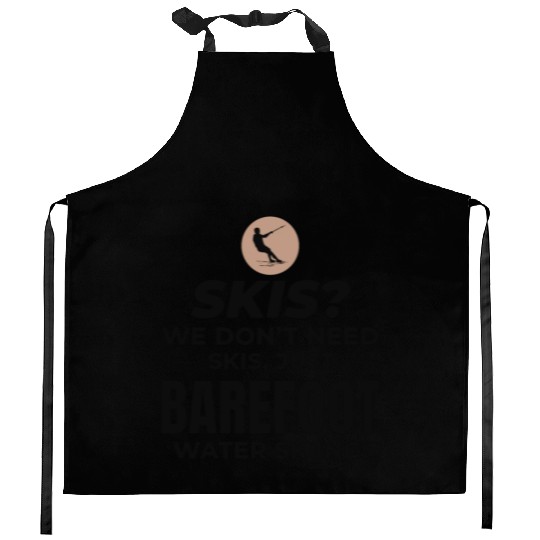 Barefoot Water Skiing Extreme Sports Barefooting Kitchen Aprons