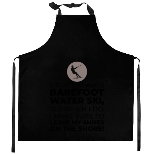 Barefoot Water Skiing Extreme Sports Barefooting Kitchen Aprons