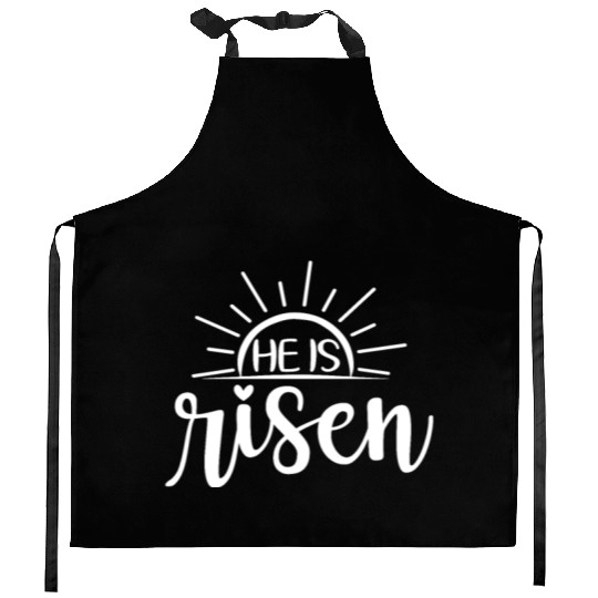 He Is Risen Sunrise Christian Easter Jesus Kitchen Aprons