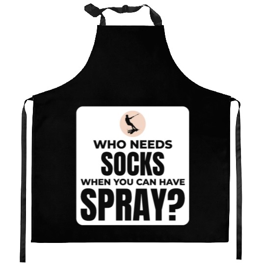 Barefoot Water Skiing Extreme Sports Barefooting Kitchen Aprons