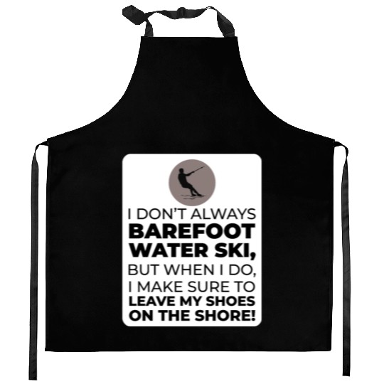 Barefoot Water Skiing Extreme Sports Barefooting Kitchen Aprons