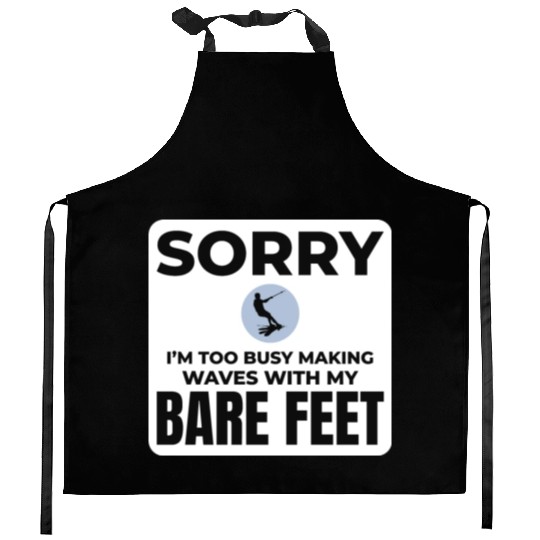 Barefoot Water Skiing Extreme Sports Barefooting Kitchen Aprons