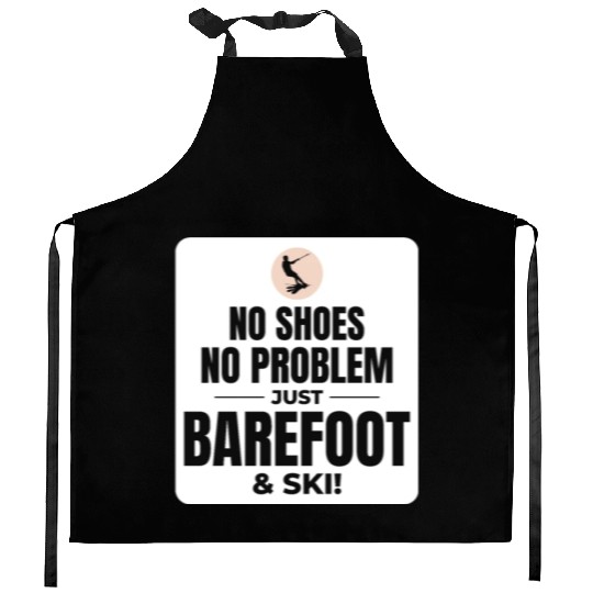 Barefoot Water Skiing Extreme Sports Barefooting Kitchen Aprons