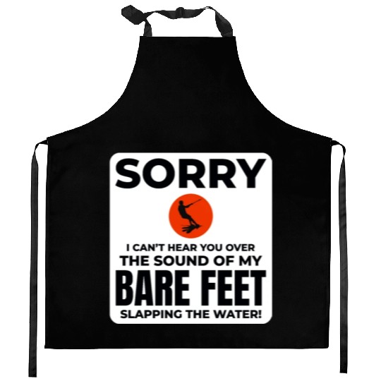 Barefoot Water Skiing Extreme Sports Barefooting Kitchen Aprons