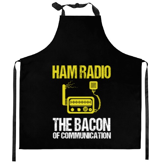 Ham Radio Bacon Amateur Radio Kitchen Aprons