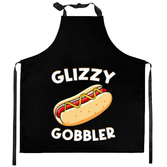 Hot Dog Glizzy Gobbler Number One Gladiator Kitchen Aprons