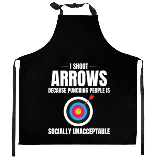 Archery Targets Archer Bullseye Shooting Sport Kitchen Aprons