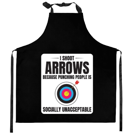 Archery Targets Archer Bullseye Shooting Sport Kitchen Aprons