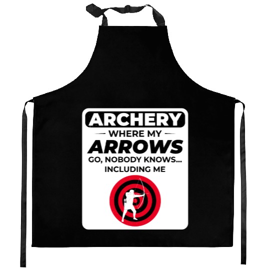 Archery Targets Archer Bullseye Shooting Sport Kitchen Aprons