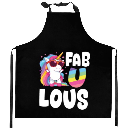 LGBTQ+ Unicorn Kitchen Aprons