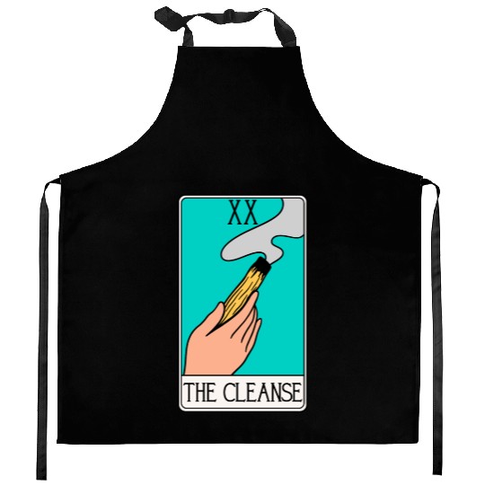 The Cleanse Tarot Card - Smudge Witch Kitchen Aprons