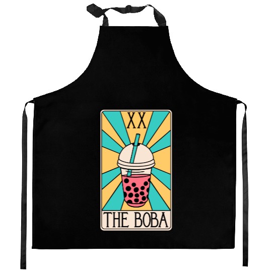 Boba Tarot Card - Bubble Tea Kitchen Aprons