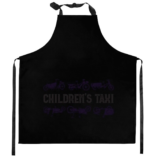 Childrens Taxi Cargo Bicycle Cargobike Kitchen Aprons