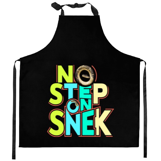 No Step On Snek Kitchen Aprons