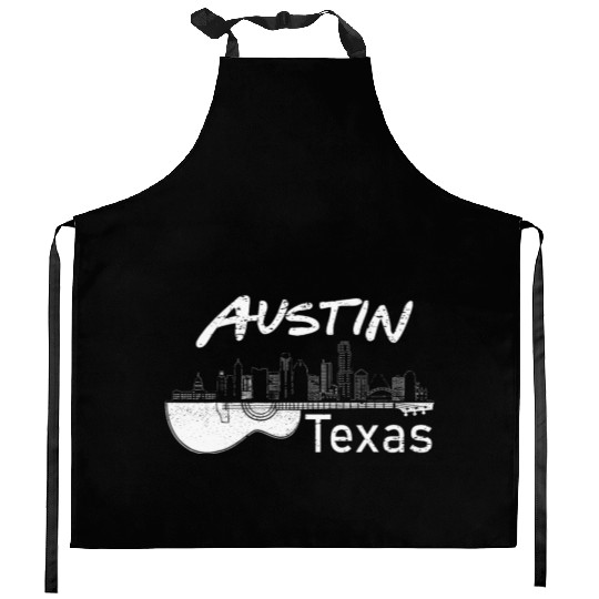 Austin Texas Souvenir Guitar Music Lover Kitchen Aprons